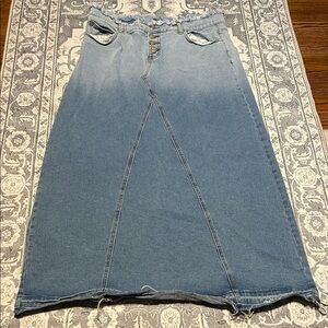 Inherit Women's Blue Denim Skirt